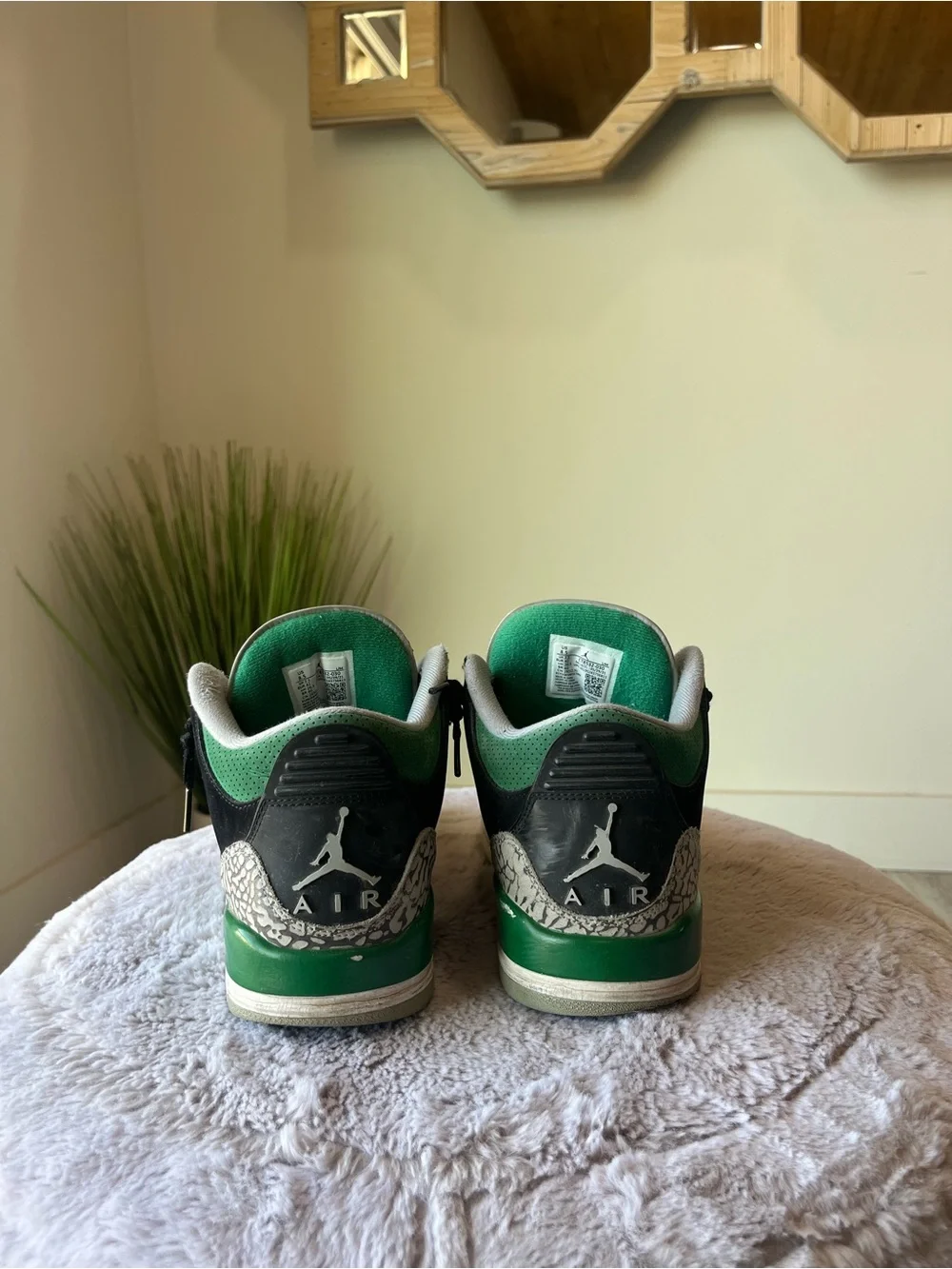 Jordan Retro 3 Sneakers in Pine Green